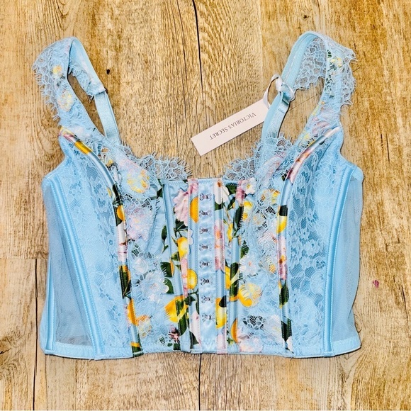 New Victoria's Secret Unlined Lace - Up Corset Top Dream Angels Size Small DD - Picture 6 of 14